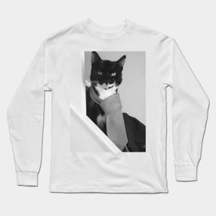 Good Luck in your New job! Zoom call for the Cute Cat Long Sleeve T-Shirt